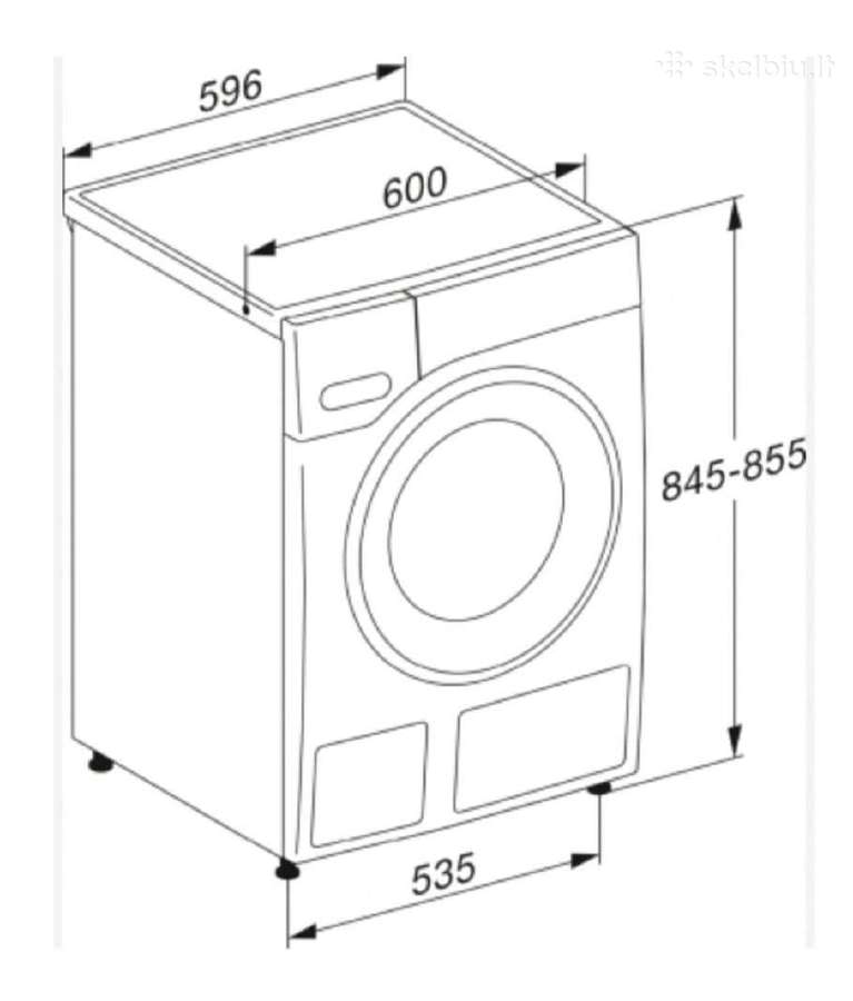 Miele W1 Powerwash 2.0 & Twindos XL 9kg A - nuotraukos Nr. 28