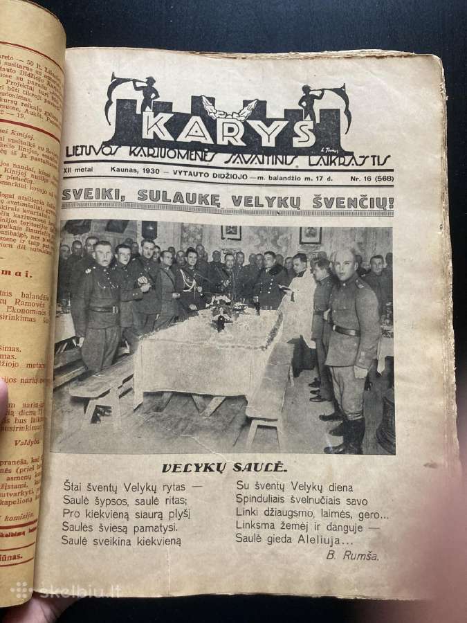 Laikraštis Karys 1930-33 metu - nuotraukos Nr. 3