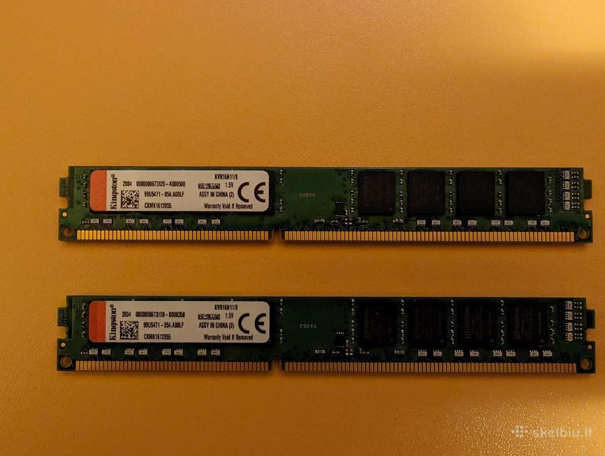 Kingston Kvr16n11/8 2x8gb RAM - Skelbiu.lt