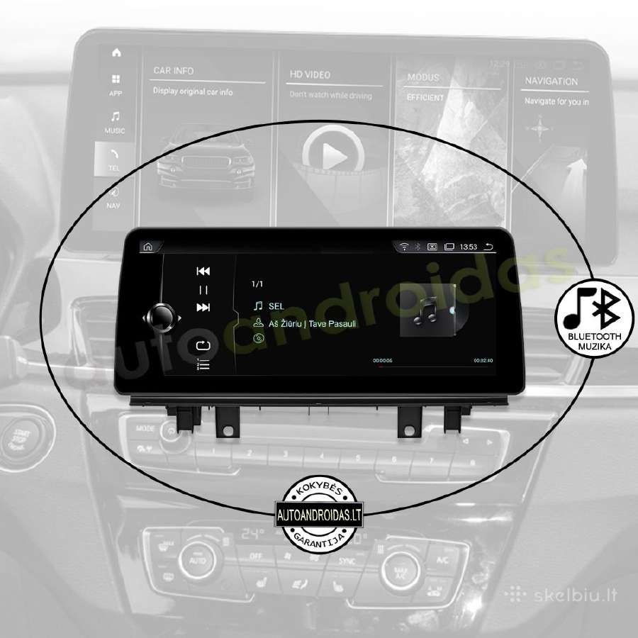 Bmw X1 F48 X2 Android multimedia 12 colių ekranu - nuotraukos Nr. 6