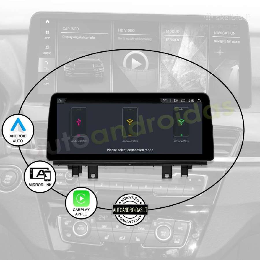 Bmw X1 F48 X2 Android multimedia 12 colių ekranu - nuotraukos Nr. 10