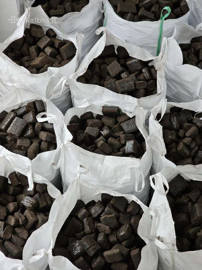 Briketai 385 granulės 425e anglys durpės malkos. - nuotraukos Nr. 7