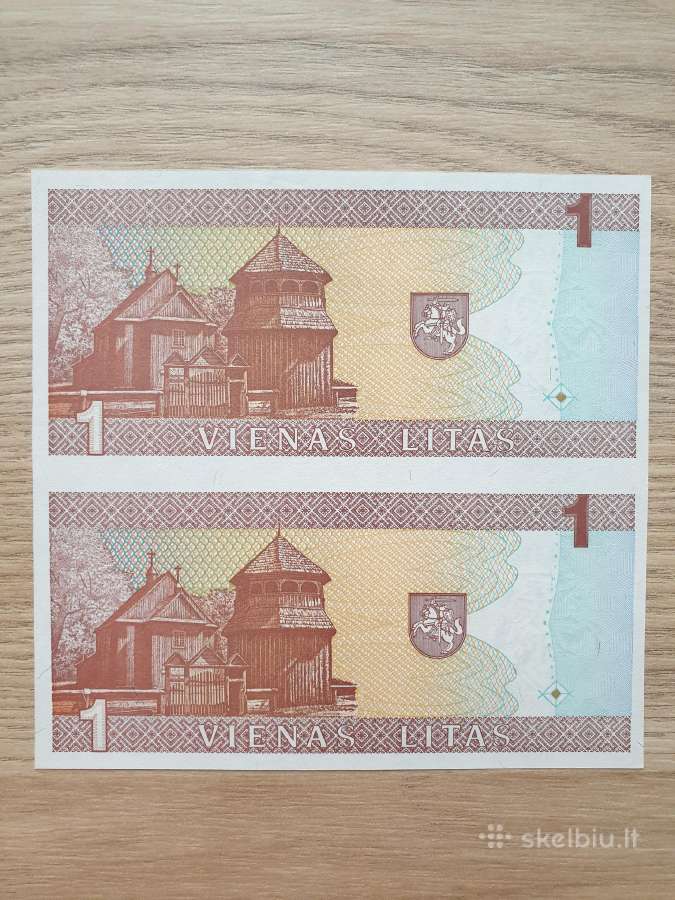 1994 metų 1 litas dviguba Žemaitė - nuotraukos Nr. 2