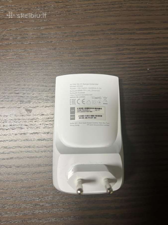 Tp-link wi-fi range extender Ac750 Re200 - nuotraukos Nr. 6