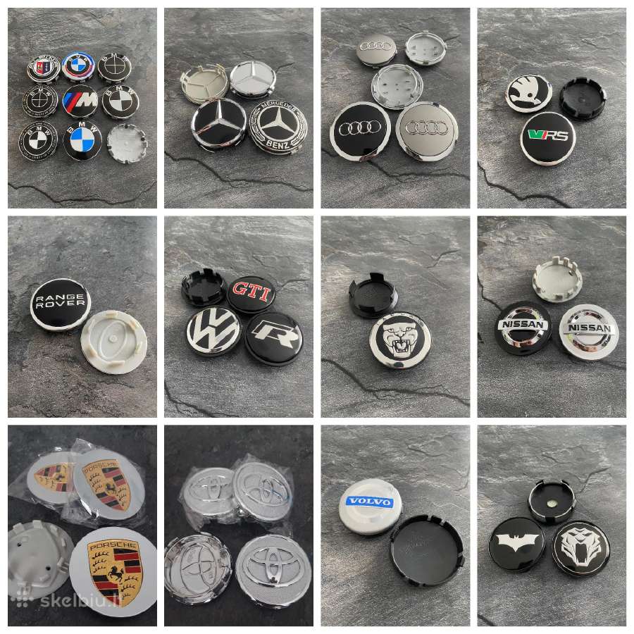 Ratlankiu dangteliai , Bmw , Audi , MB, Porsche.
