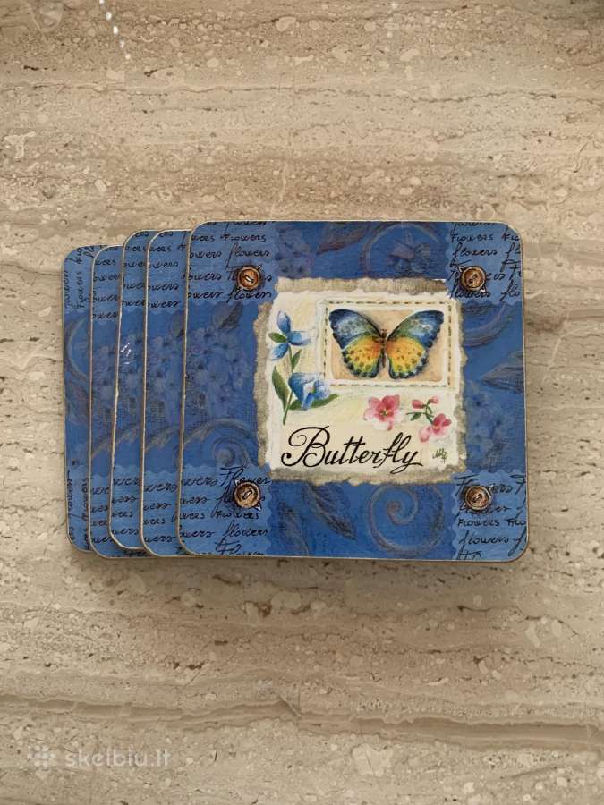 Kamštiniai padėkliukai, Butterfly - nuotraukos Nr. 2