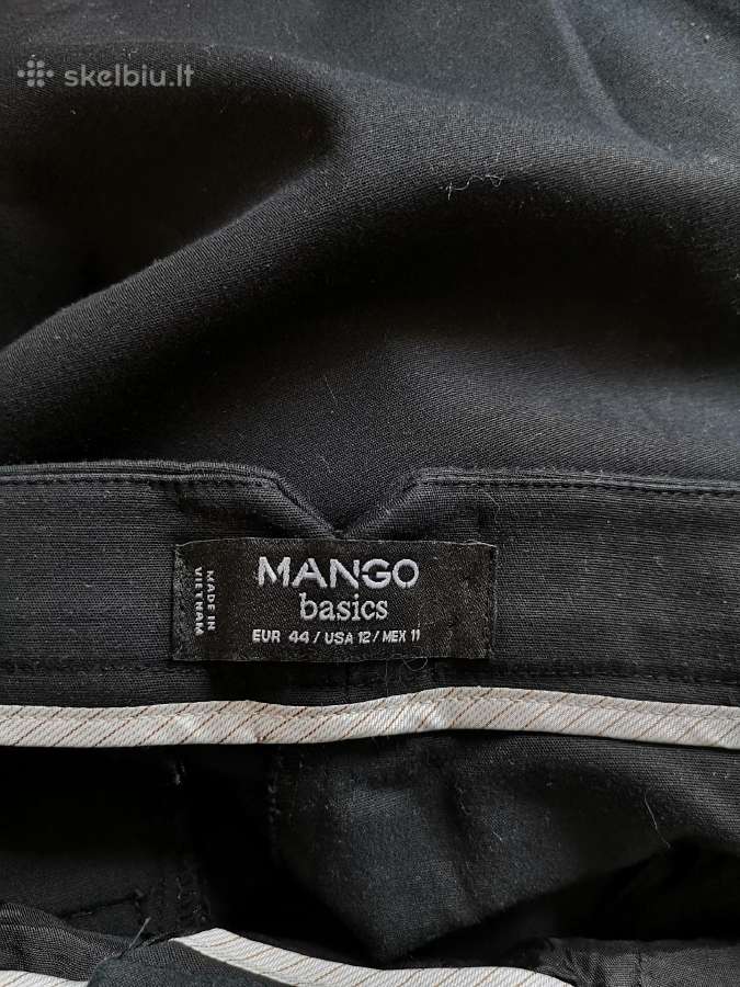 Mango juodos kelnės su kišenėmis šonuose - nuotraukos Nr. 6