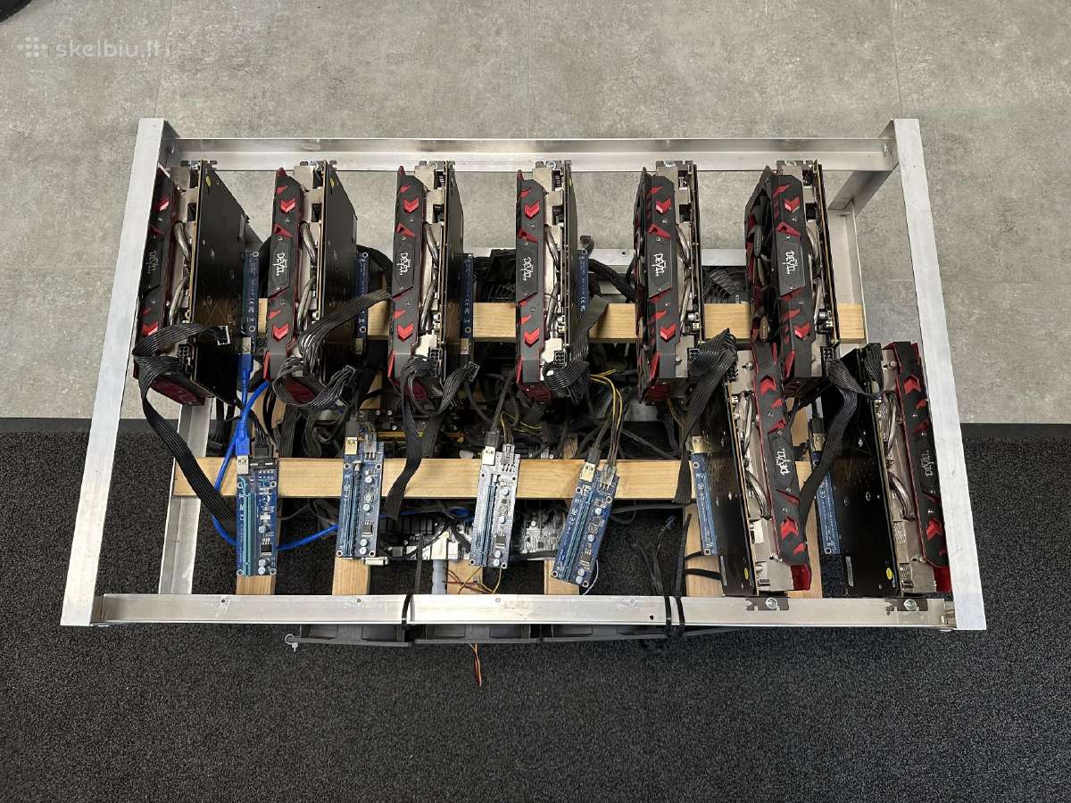 Mining Rig Rx580 8gb Red Devil 5vnt. - Skelbiu.lt