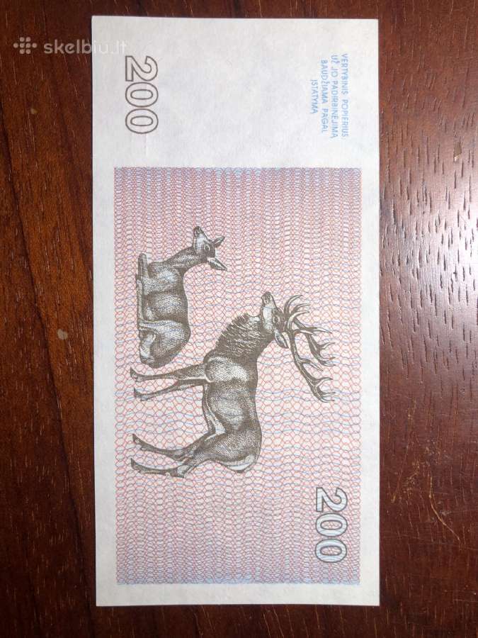 200 talonu 1993m - nuotraukos Nr. 2