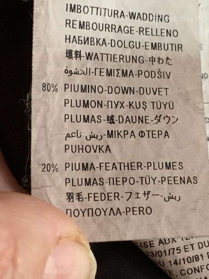 Juoda benetton pūkinė striukė - nuotraukos Nr. 12