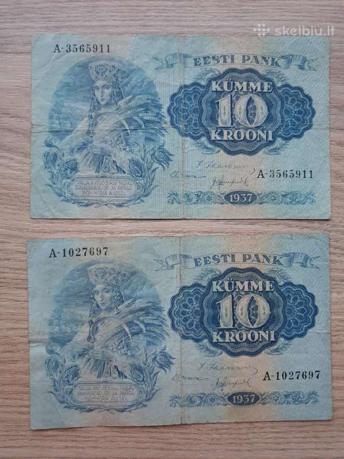 Estijos kronos banknotai