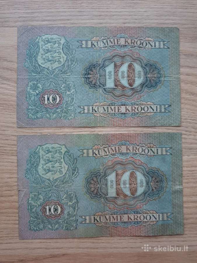 Estijos kronos banknotai - nuotraukos Nr. 2