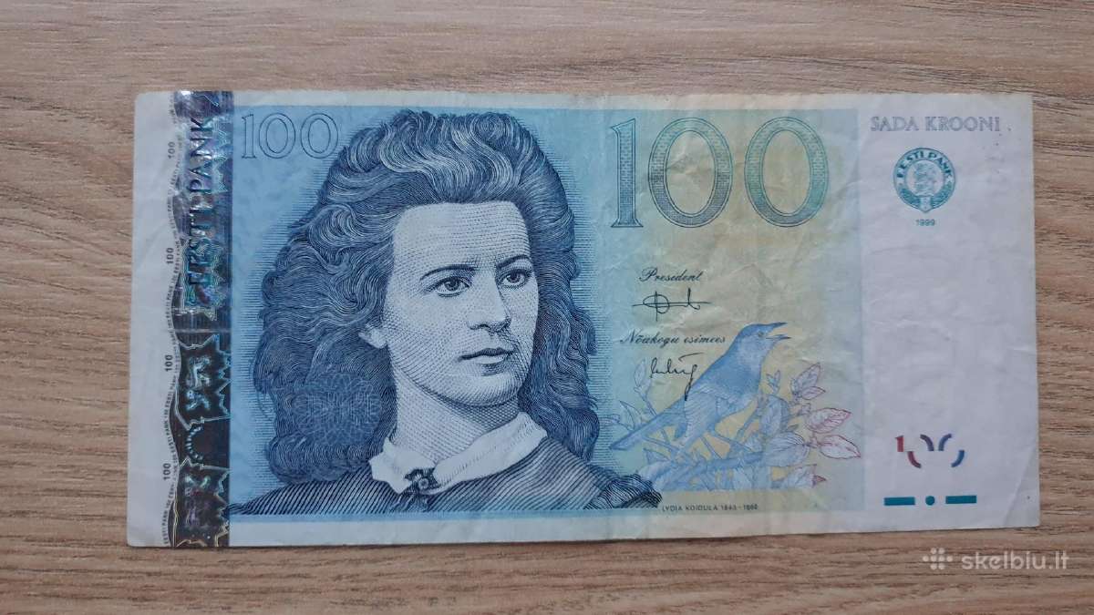 Estijos kronos banknotai - nuotraukos Nr. 3