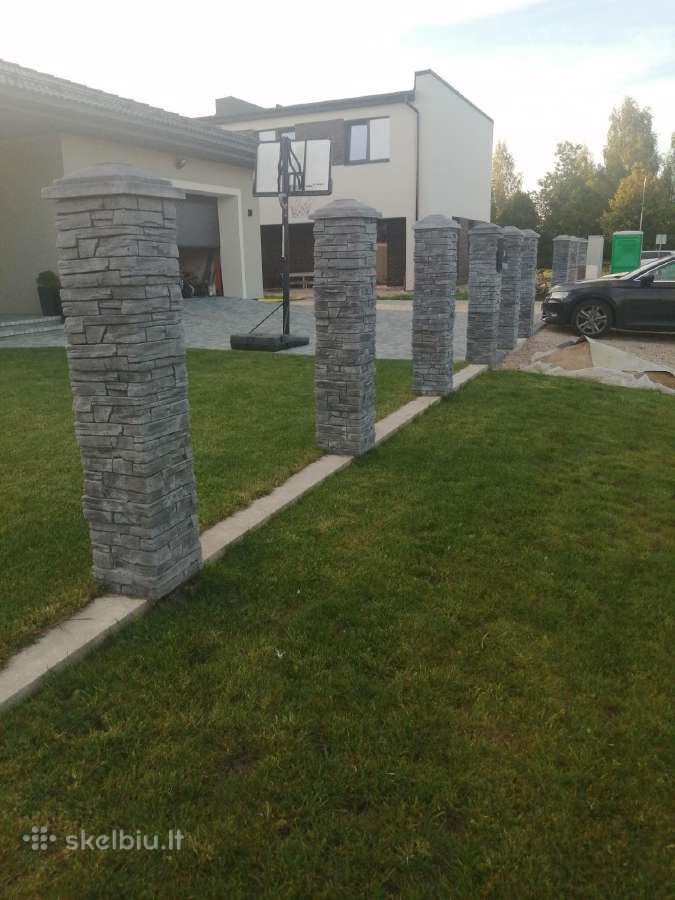 Dekoratyvinis akmuo klinkeris tvorų stulpai - nuotraukos Nr. 7