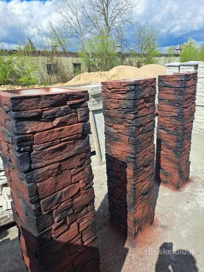 Dekoratyvinis akmuo klinkeris tvorų stulpai - nuotraukos Nr. 33