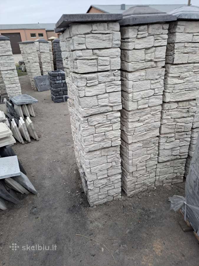 Dekoratyvinis akmuo klinkeris tvorų stulpai - nuotraukos Nr. 35