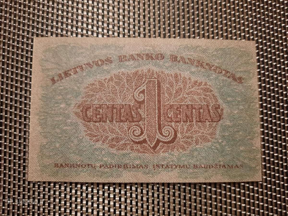 1 centas 1922 Lietuva - Padirbinys - nuotraukos Nr. 2