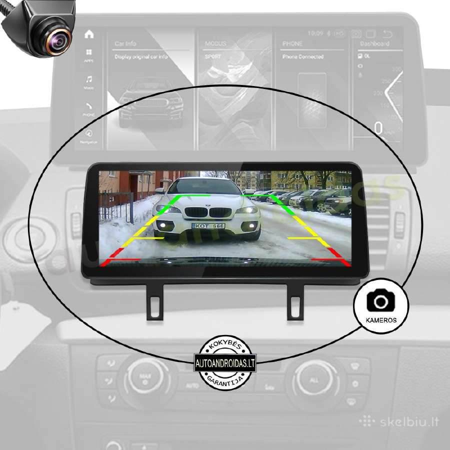 Bmw 1 E81 E87 E88 Android multimedia 12 colių WiFi - nuotraukos Nr. 7