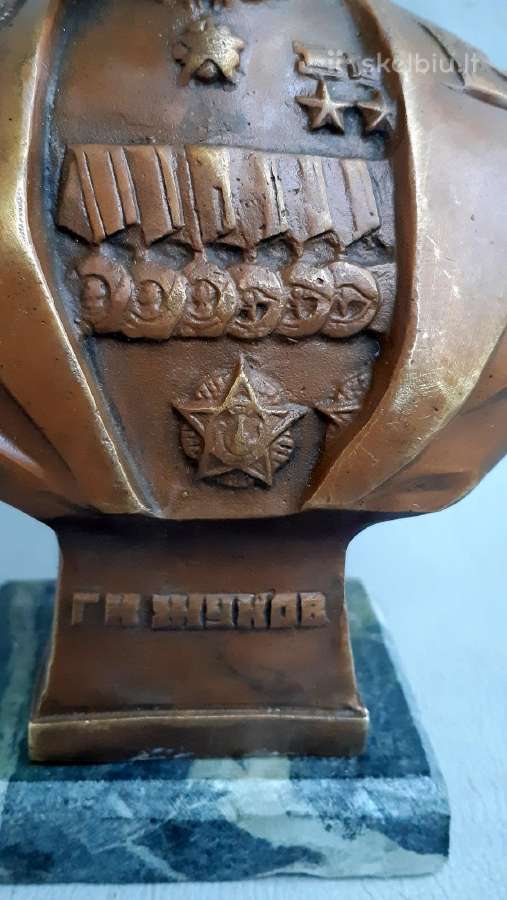 Bronziniai sunkūs,seni žinomų komunistų biustai - nuotraukos Nr. 18