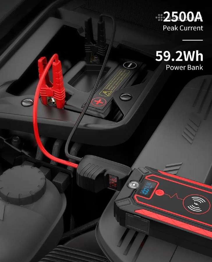 2500a, 12v automobilio užvedėjas - busteris - nuotraukos Nr. 4