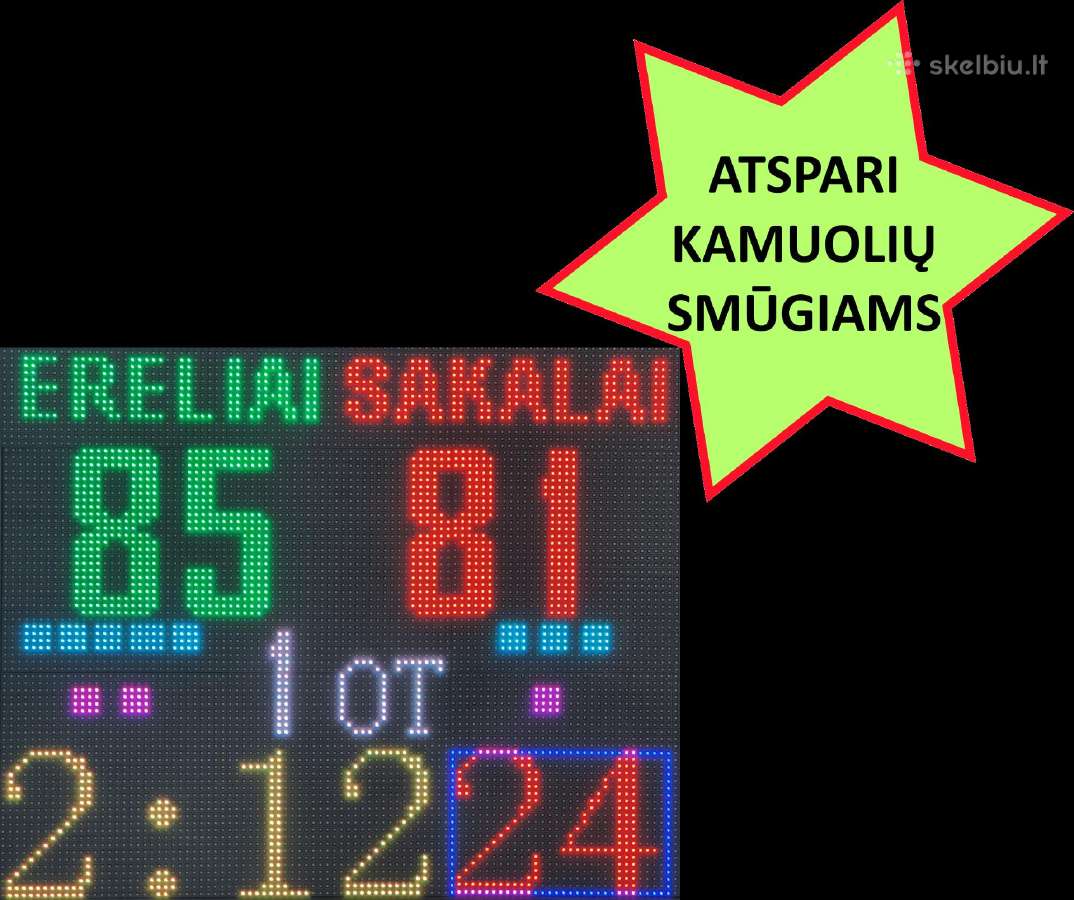 LED švieslentė, sporto švieslentė, bėganti eilutė - nuotraukos Nr. 2