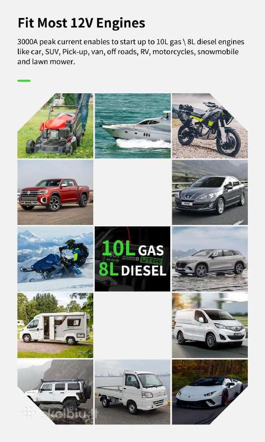 Kokybiškas 3000a užvedėjas busteris. Tik 110 Eur! - nuotraukos Nr. 6