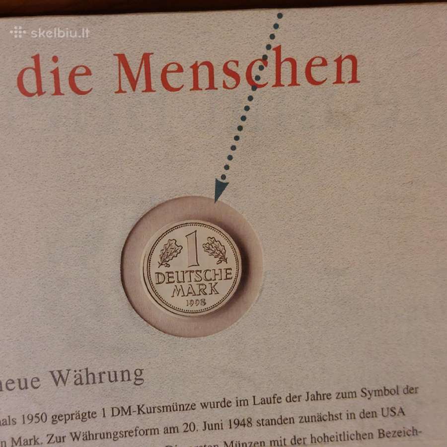 Flugblatt - " 50 Jahre Deutsche Mark " 1988 . - nuotraukos Nr. 16