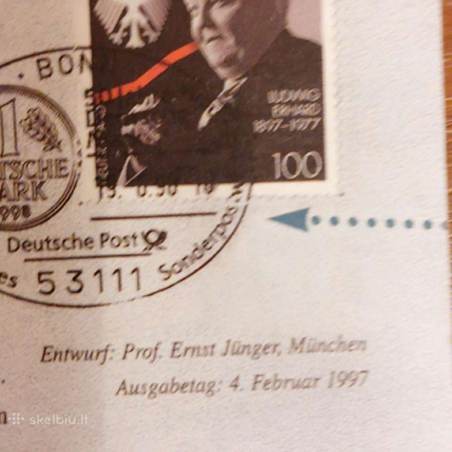 Flugblatt - " 50 Jahre Deutsche Mark " 1988 . - nuotraukos Nr. 18