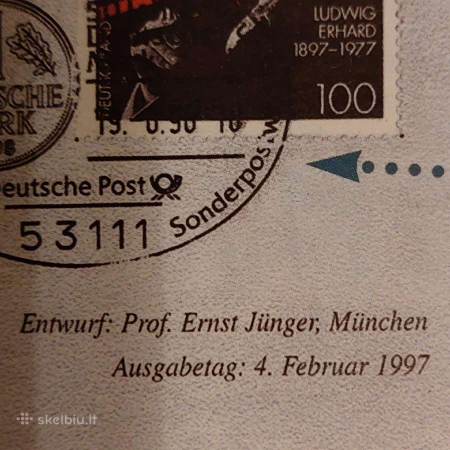 Flugblatt - " 50 Jahre Deutsche Mark " 1988 . - nuotraukos Nr. 19