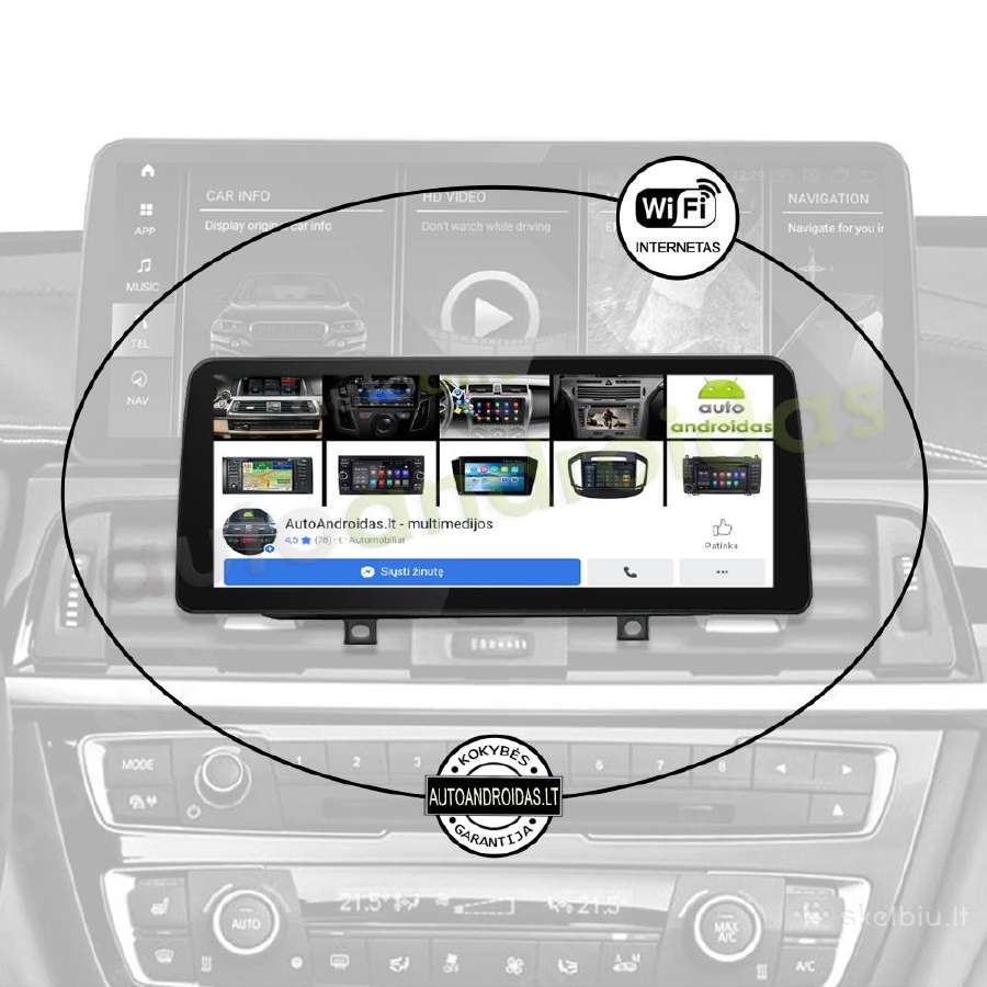 Bmw 1 F20 F21 2 F23 Android multimedia 12 colių - nuotraukos Nr. 4
