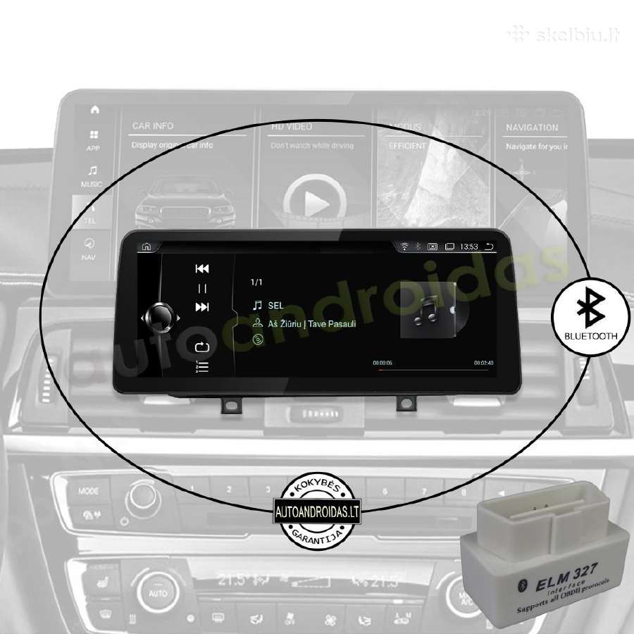 Bmw 1 F20 F21 2 F23 Android multimedia 12 colių - nuotraukos Nr. 5