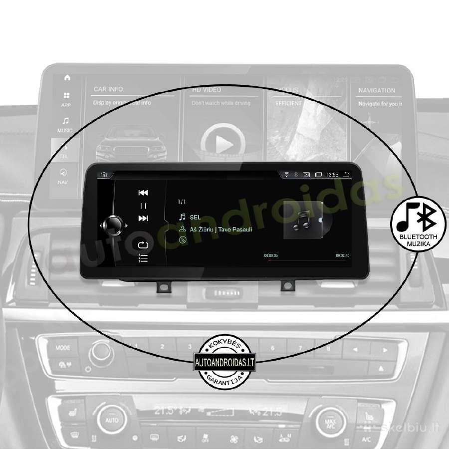 Bmw 1 F20 F21 2 F23 Android multimedia 12 colių - nuotraukos Nr. 6