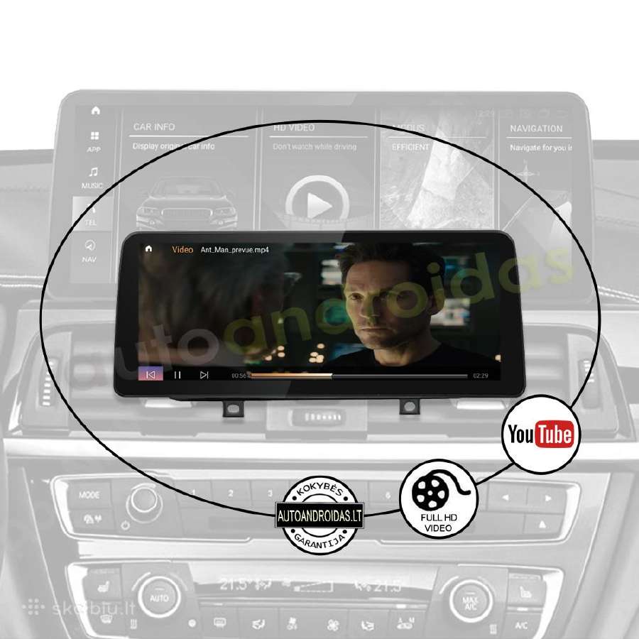 Bmw 1 F20 F21 2 F23 Android multimedia 12 colių - nuotraukos Nr. 9