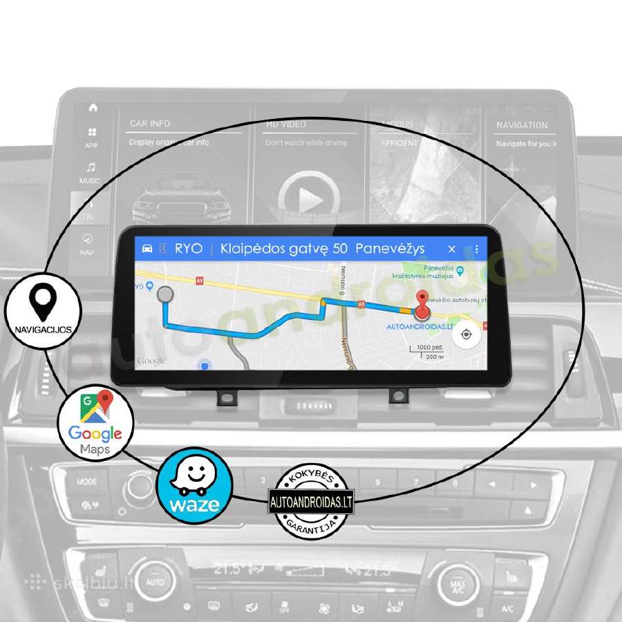 Bmw 1 F20 F21 2 F23 Android multimedia 12 colių - nuotraukos Nr. 11