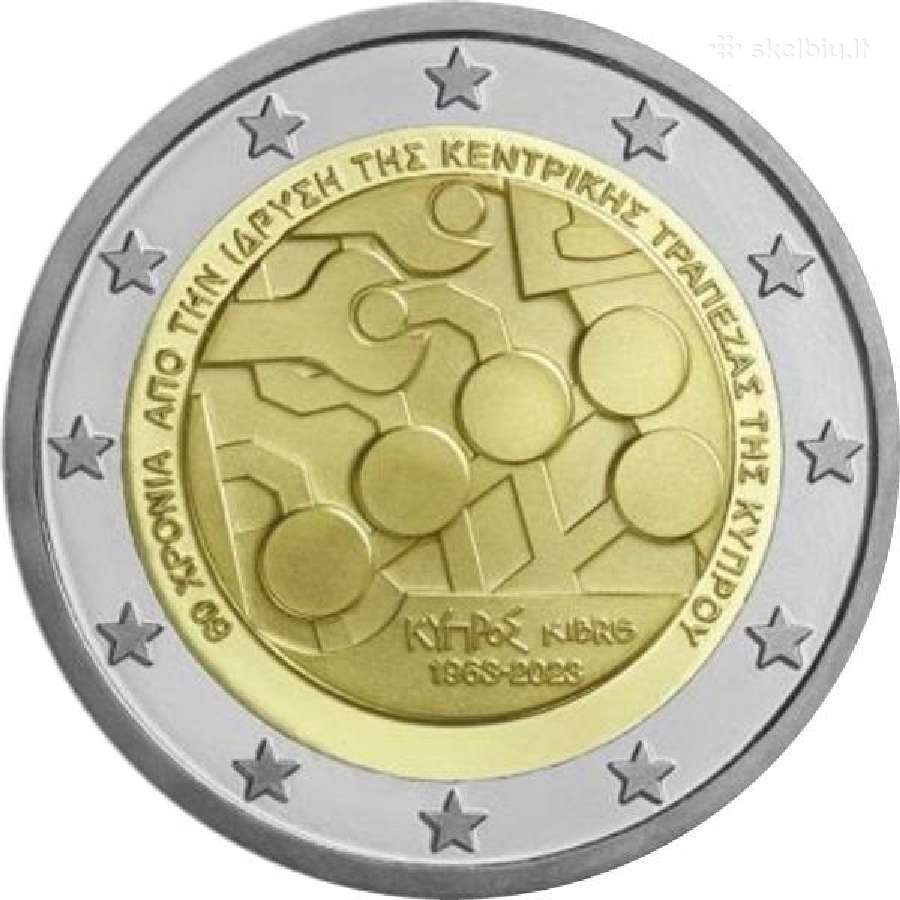 2 eurų Kipro Unc proginės monetos - nuotraukos Nr. 3