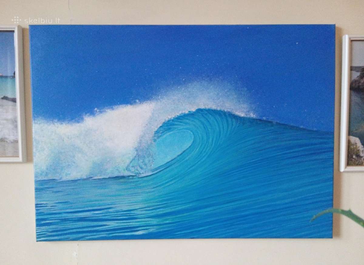 "Išsiliejimas. Iš savęs į save." 70x50 cm.