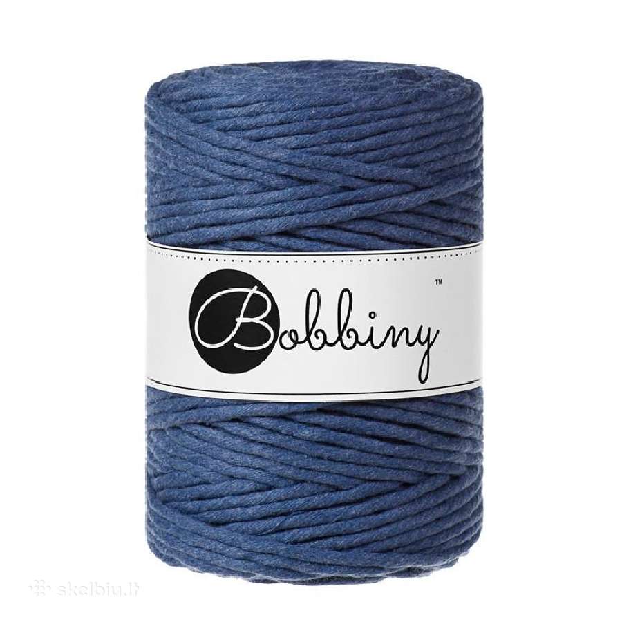 Bobbiny medvilninės macrame virvės 5 mm /100 m - nuotraukos Nr. 10