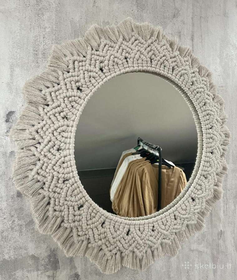 Bobbiny medvilninės macrame virvės 5 mm /100 m
