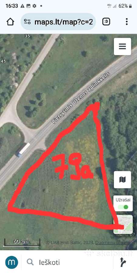 Sklypas ribojasi su pietiniu Utenos miesto aplinke - nuotraukos Nr. 6