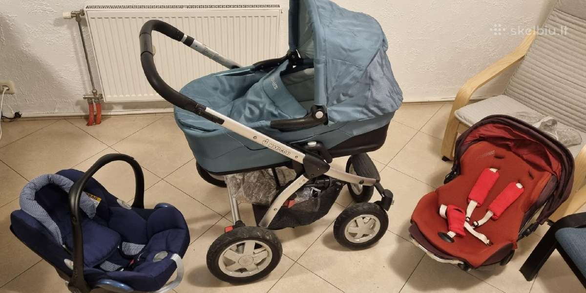 3-jų dalių maxi cosy vežimas
