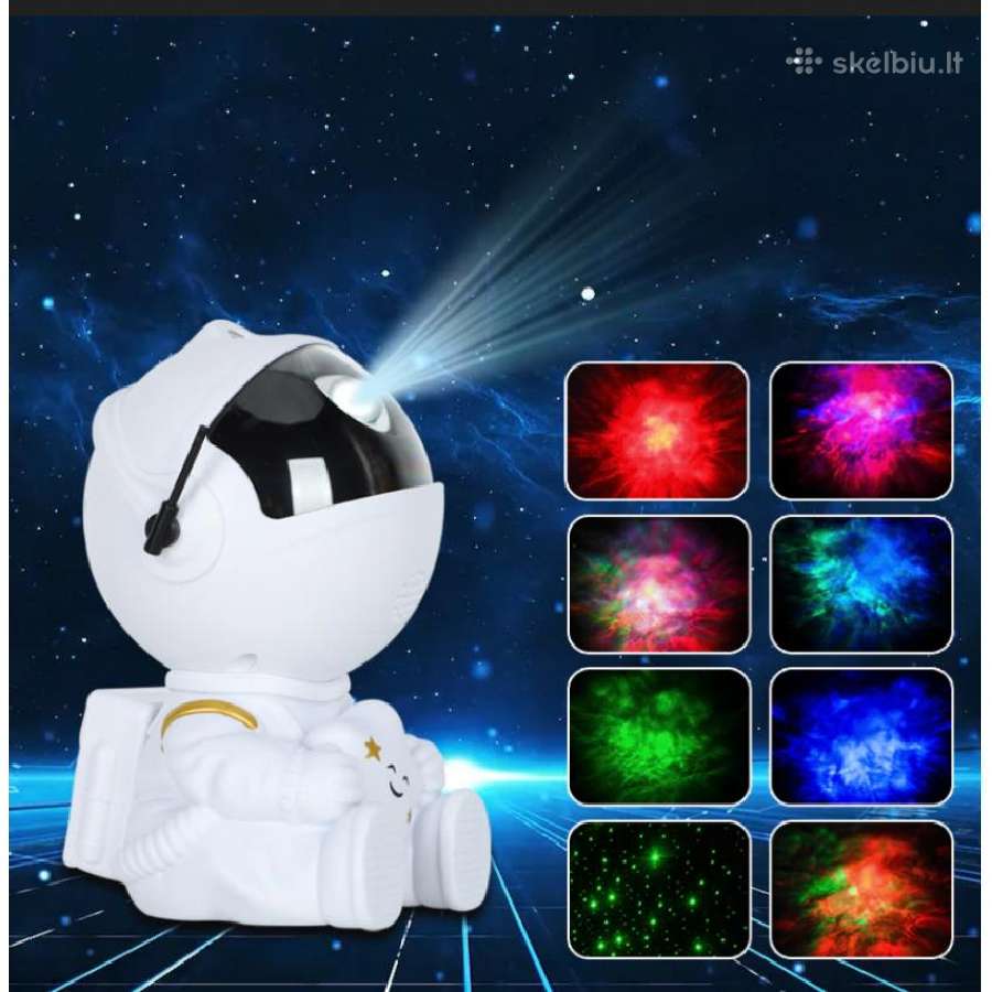 LED 3D šviesos efektų projektorius Astronautas - nuotraukos Nr. 3
