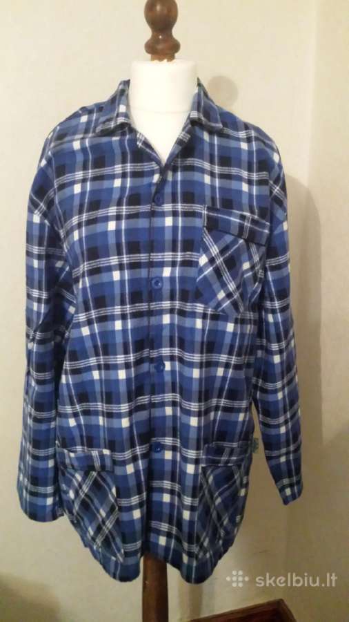 Vyriskos pizamos virsus, 100% medvilne.XXL-xxxl?