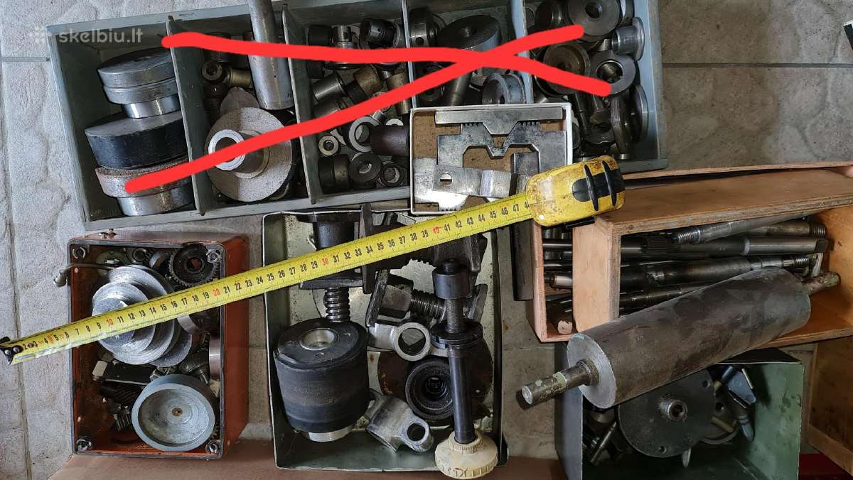 Metalo, medienos apdirbimo staklių dalys, priedai - nuotraukos Nr. 4