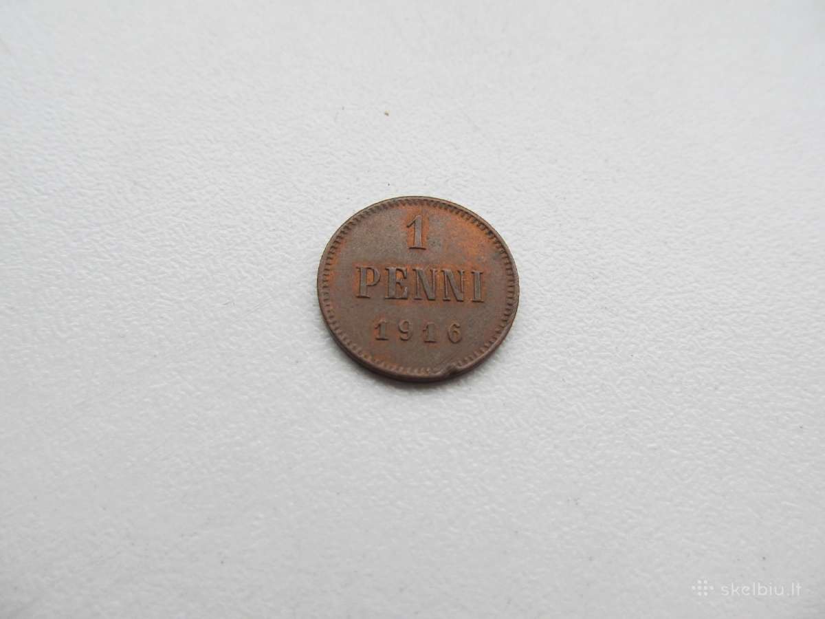 1 penni , Rusija Suomija ,1913, 1914, 1916 - nuotraukos Nr. 5