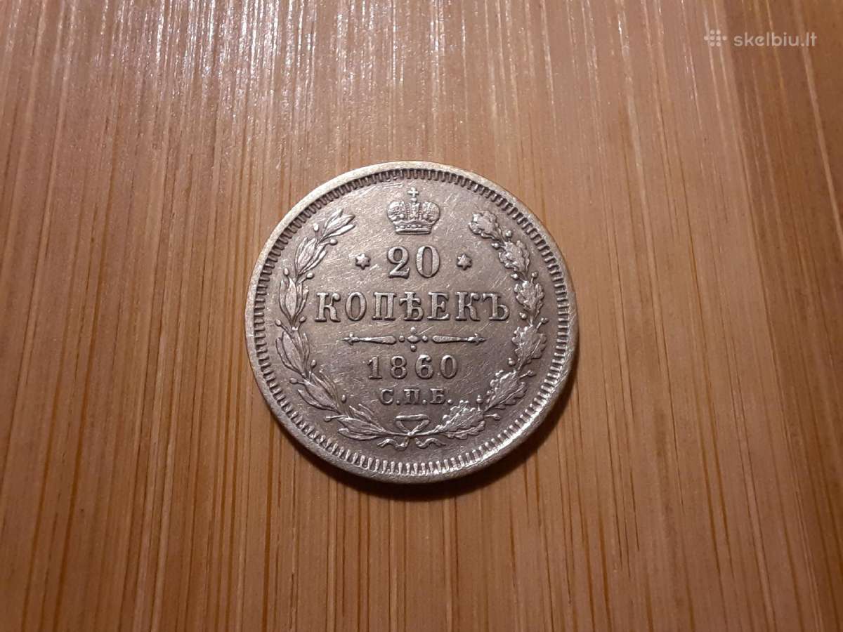 20 kapeiku 1860 - sidabras