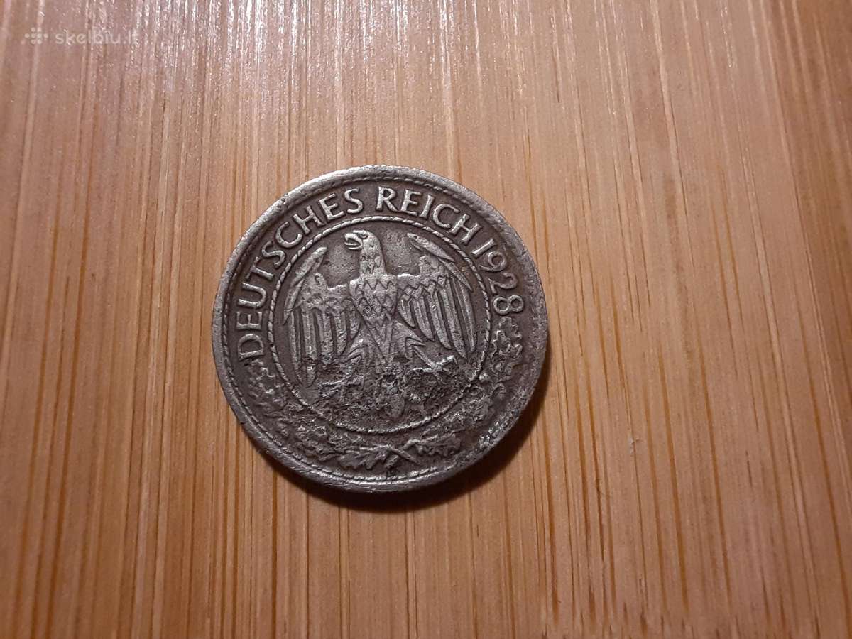 50 reichspfennig 1928 F - Vokietija - nuotraukos Nr. 2