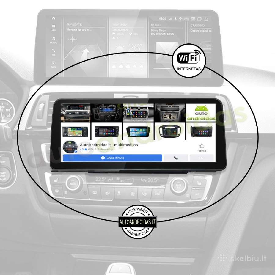 Bmw 3 F30 F31 Bmw 4 Android multimedia 12 coliu - nuotraukos Nr. 5