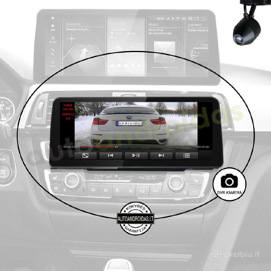Bmw 3 F30 F31 Bmw 4 Android multimedia 12 coliu - nuotraukos Nr. 9