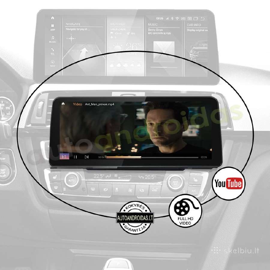 Bmw 3 F30 F31 Bmw 4 Android multimedia 12 coliu - nuotraukos Nr. 10