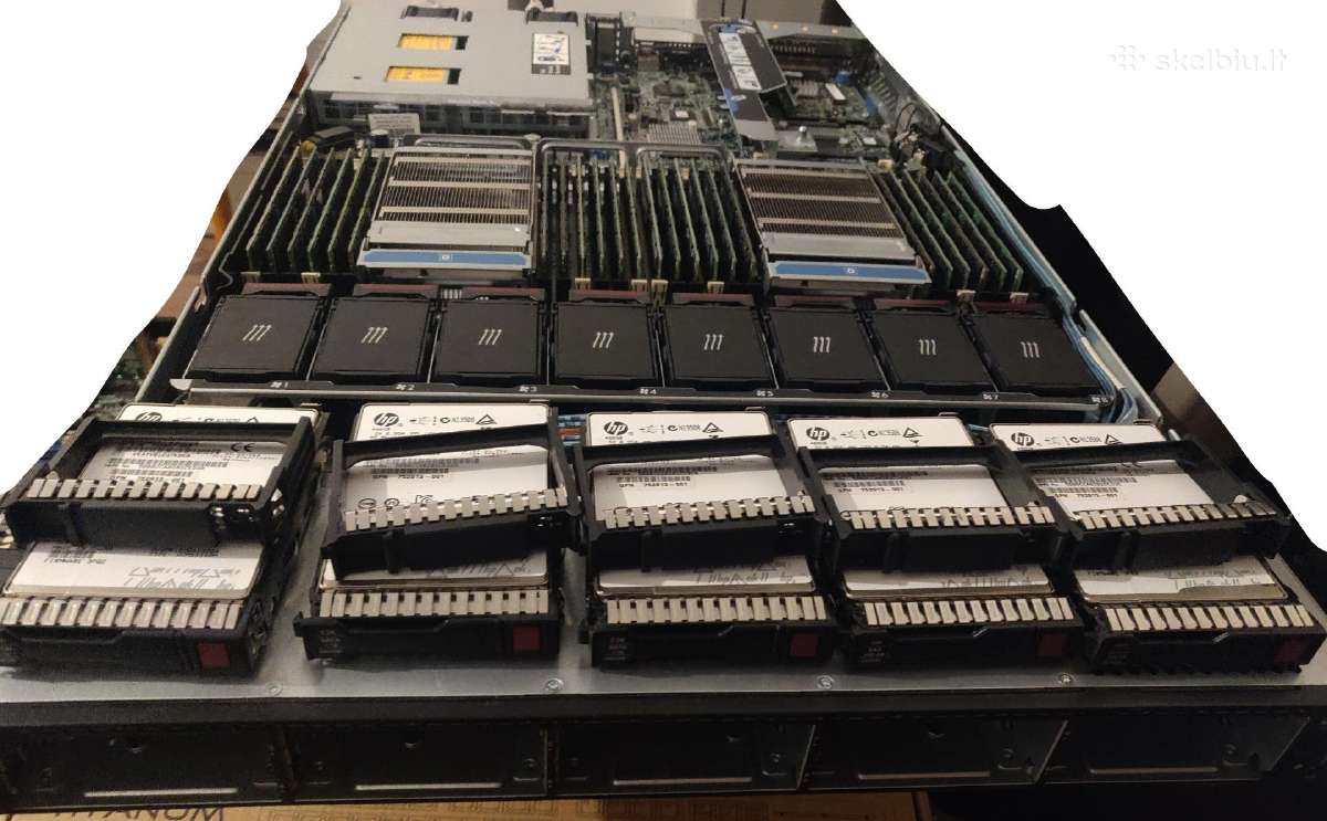 Serveriai Hp Dl380 Gen9, Dl360p G8 - nuotraukos Nr. 28